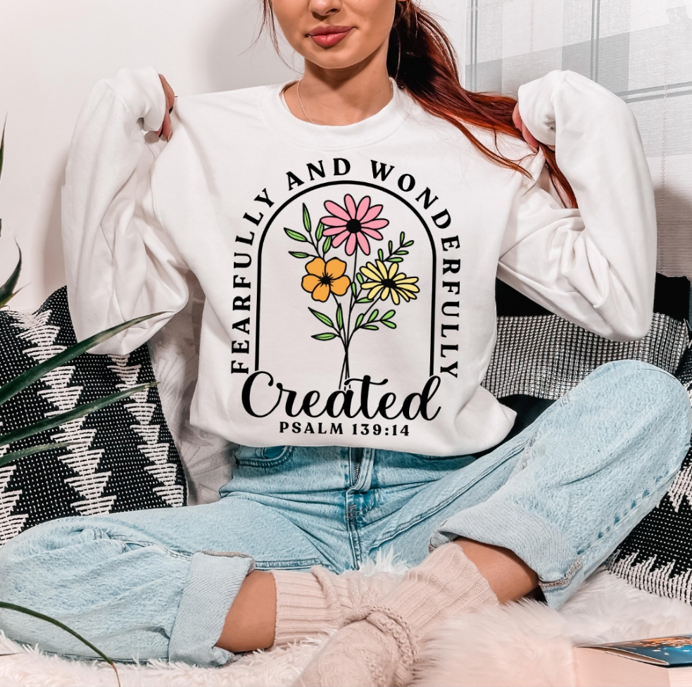 "Fearfully and Wonderfully Created..."Super Soft Long-Sleeve Shirt