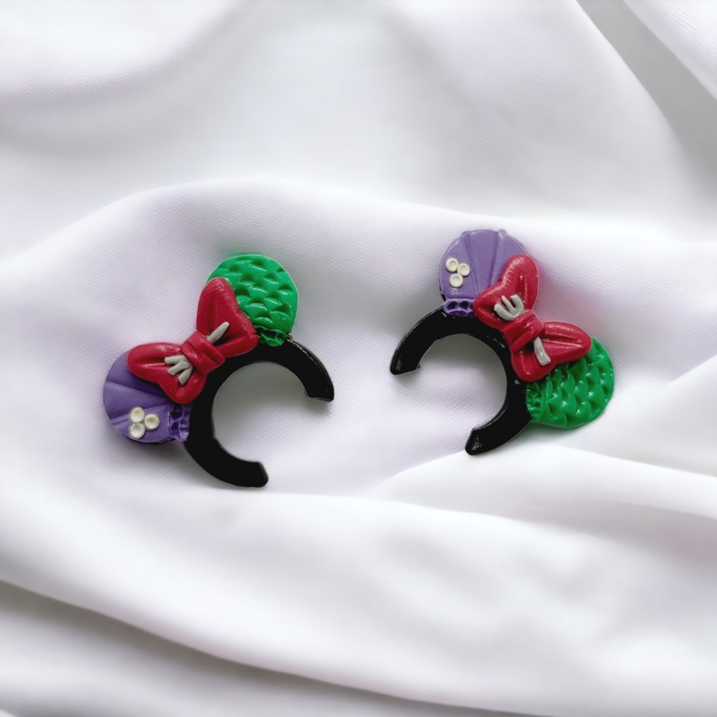 Little Mermaid Inspired Polymer Clay Studs