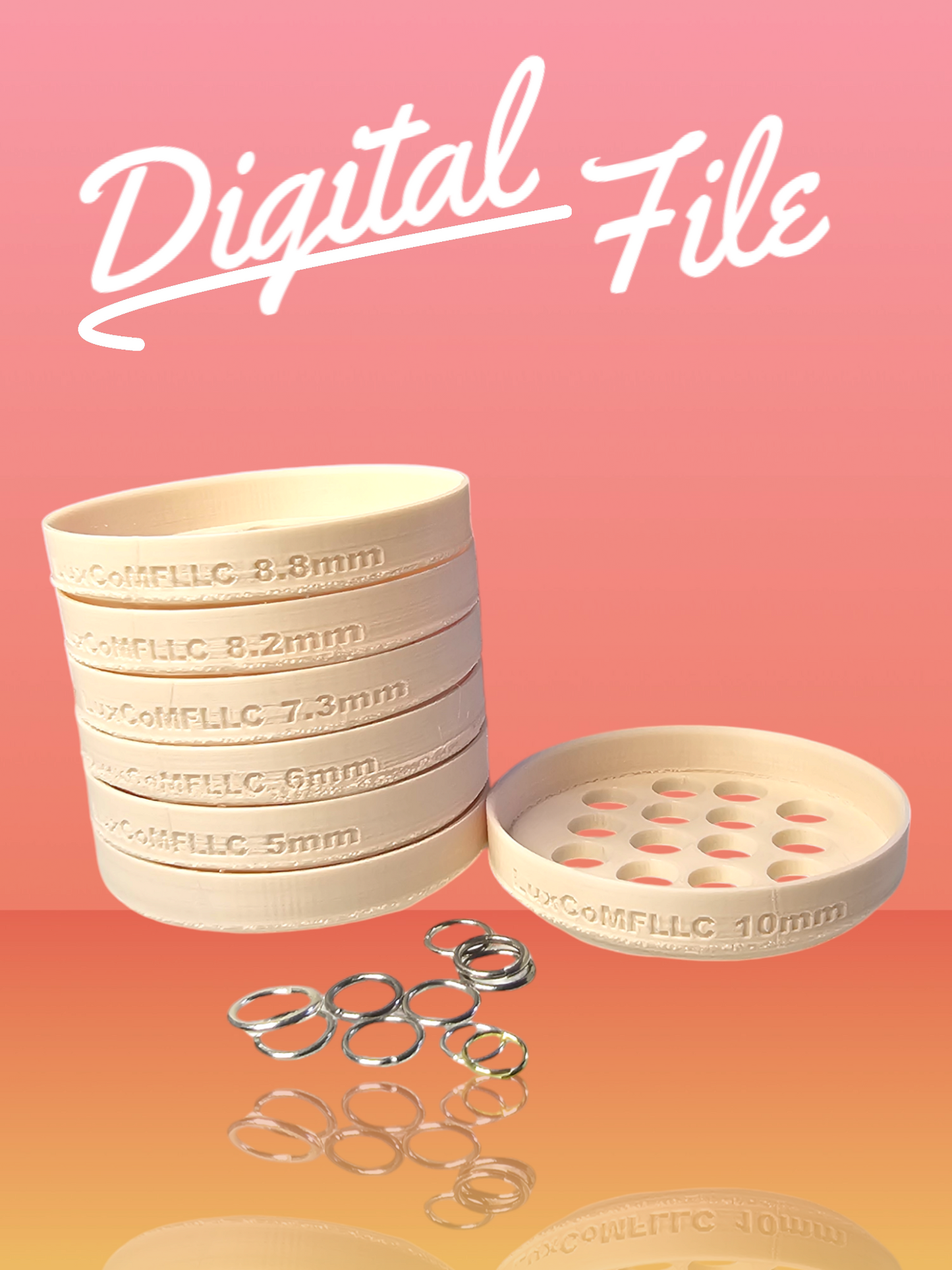 Jump Ring Size Sorter - Digital STL File