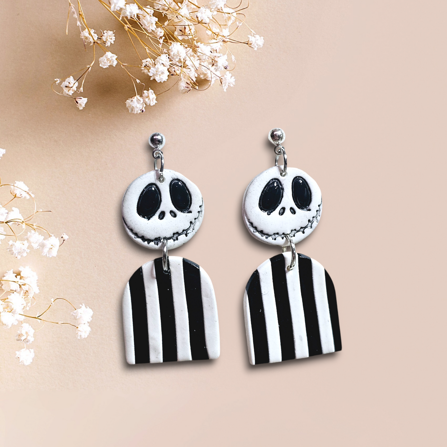 Skelington - Polymer Clay Earrings