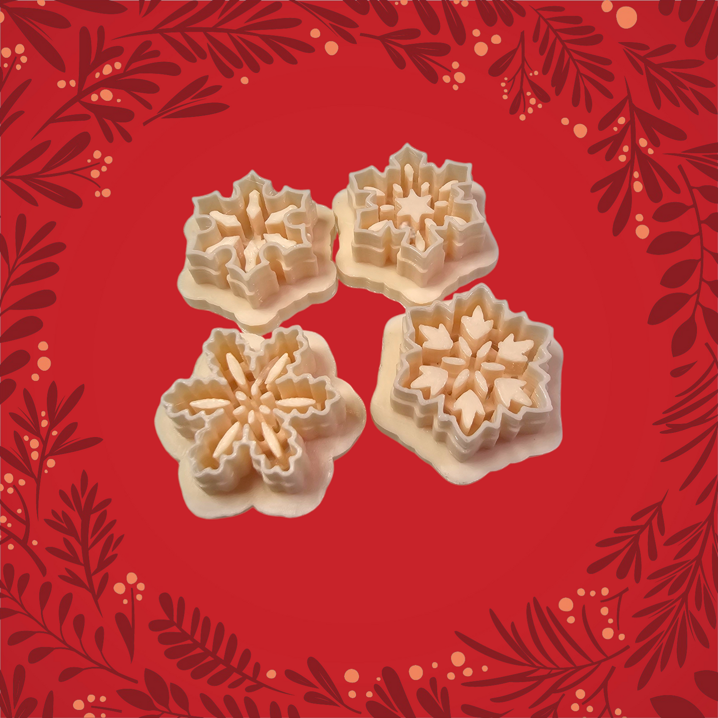 Snowflake 4 set Clay Cutter - Sharp - Physical Product