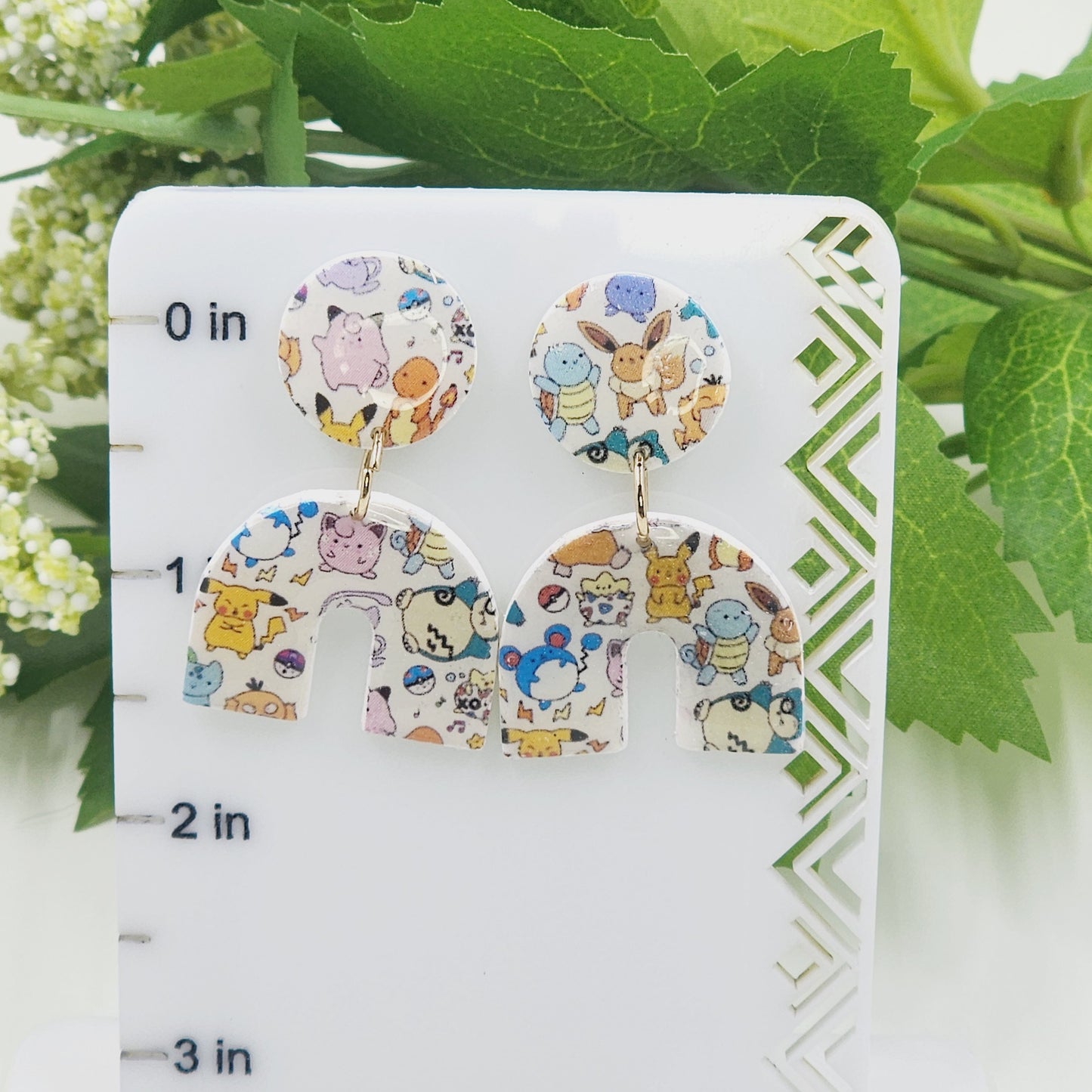 Pokémon Earrings, Clay Earrings, Pokémon Character Earrings, Hypoallergenic Earrings, Anime Earrings, Gaming Earrings, Charizard Earrings