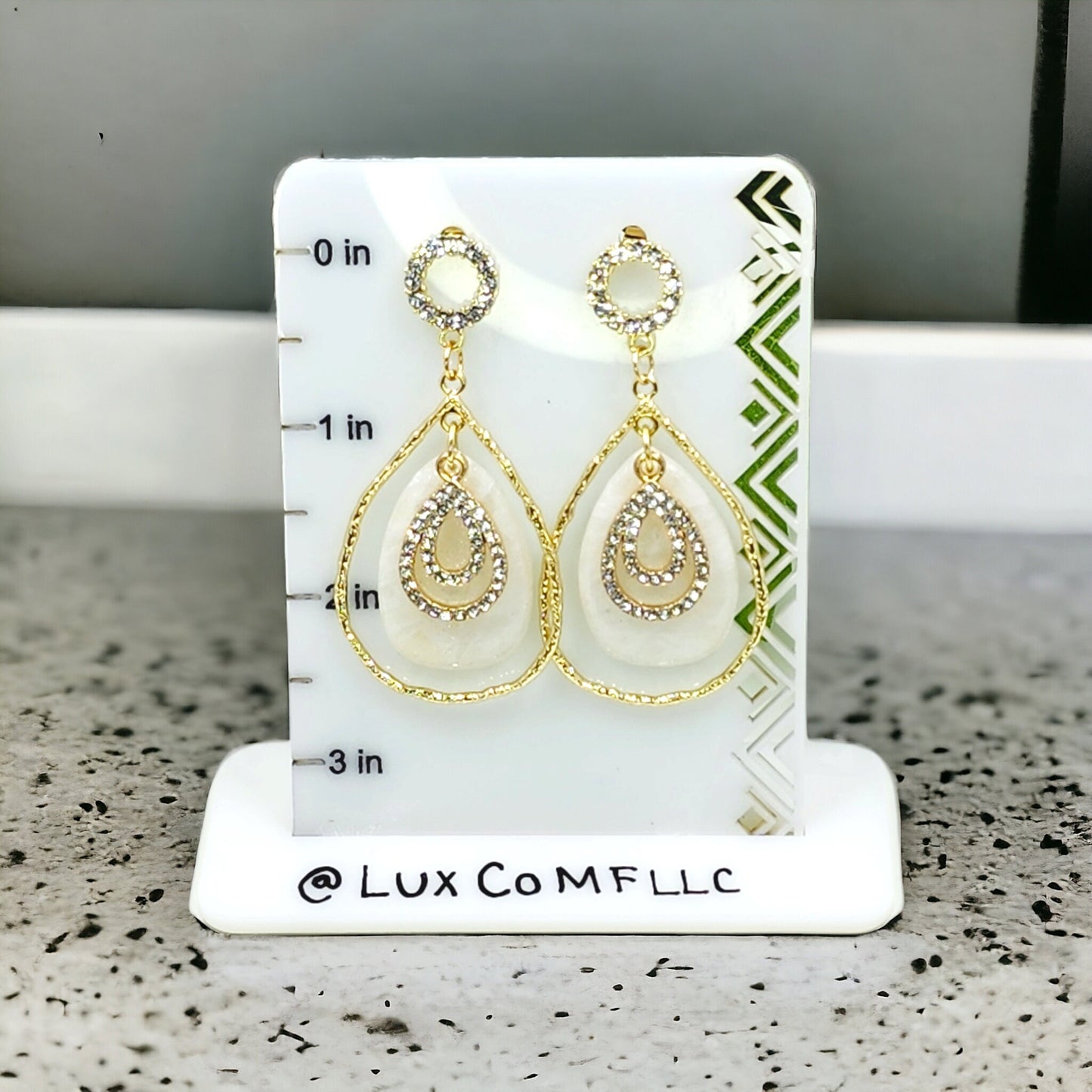 Wedding Earrings, Clay Earrings, Marble Earrings, Faux Stone Earrings, Hypoallergenic Earrings, Lightweight Earrings, Bridal Earrings