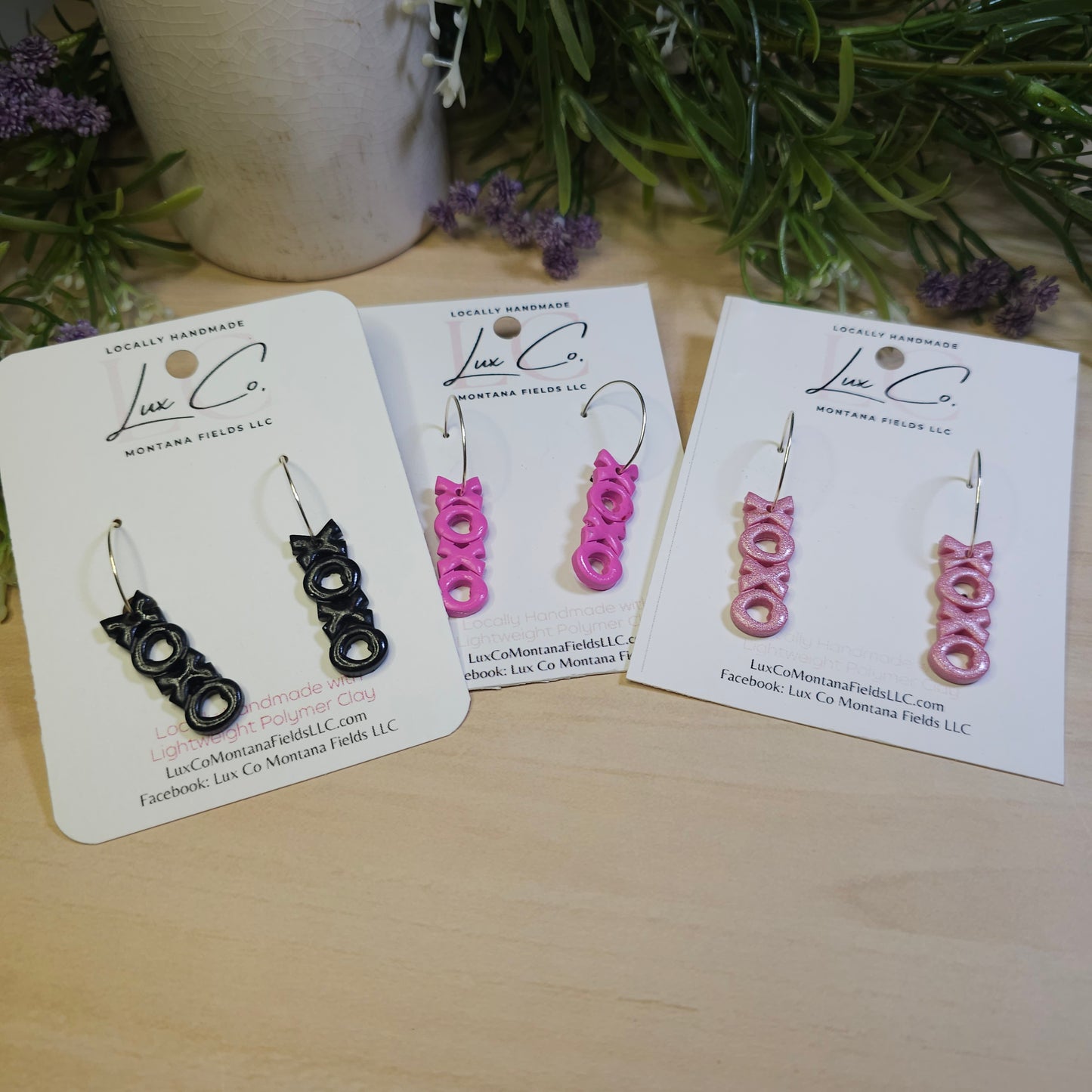XOXO Earrings- Polymer Clay Earrings