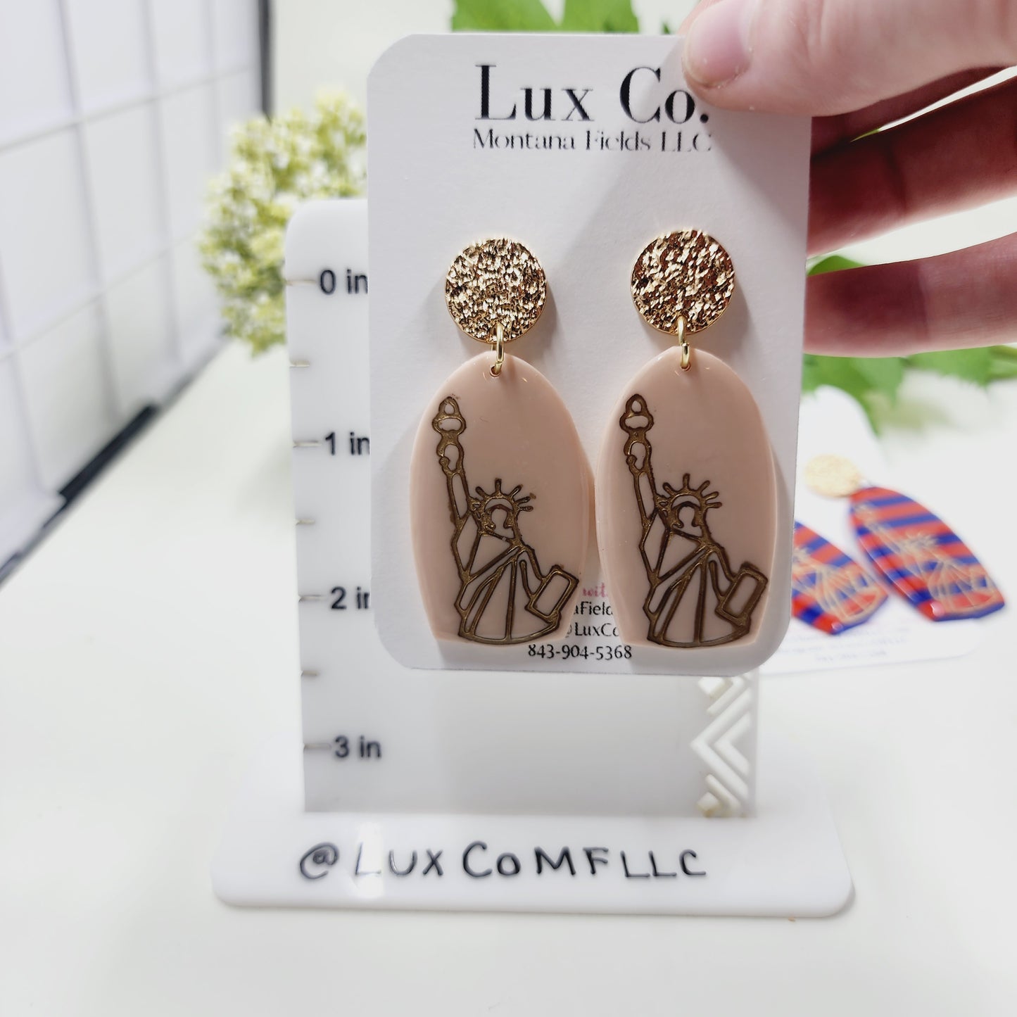 Lady Liberty - Polymer Clay Earrings