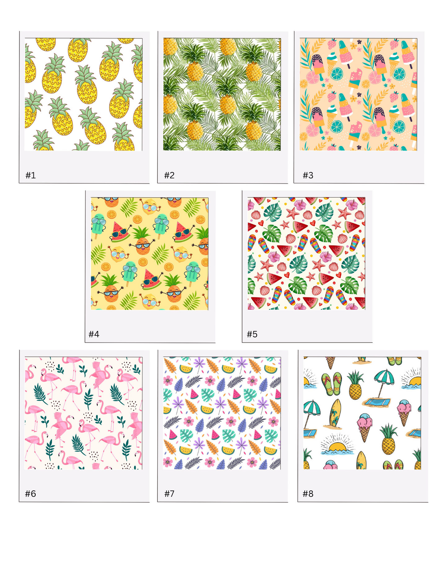 Summer Water-Soluble Transfer Papers