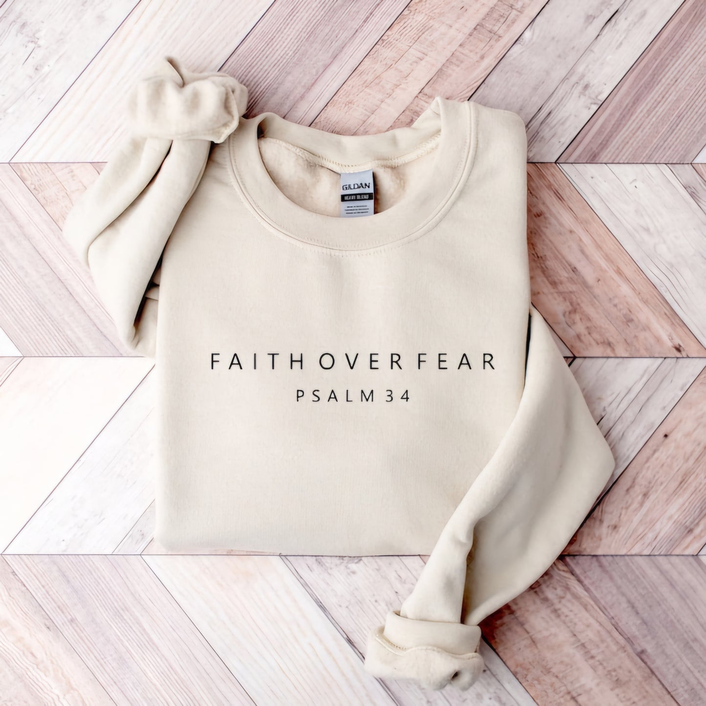 "Faith Over Fear" Super Soft Sweat Shirt Christian graphic tee