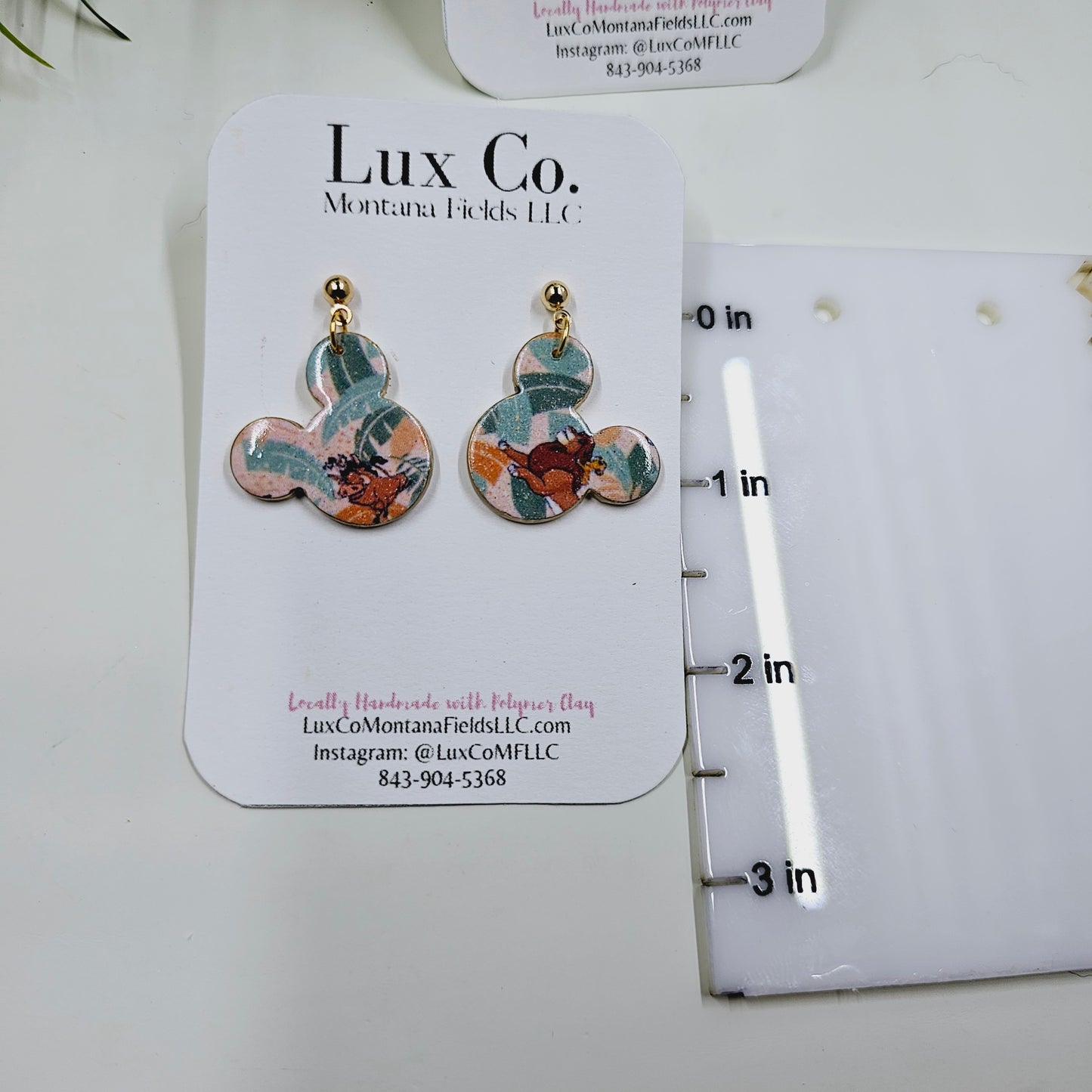 Lion "Prince"Polymer Clay Earrings