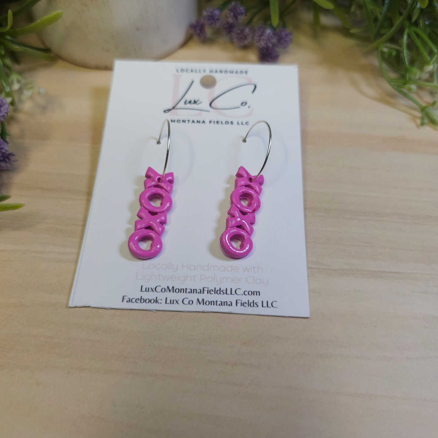 XOXO Earrings- Polymer Clay Earrings
