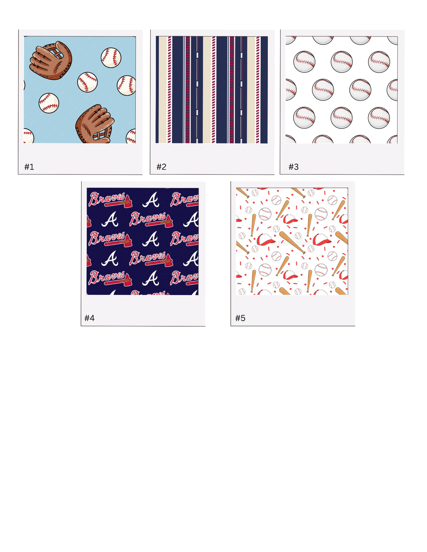 Transfer Papers 105 (Baseball) polymer clay transfer sheet