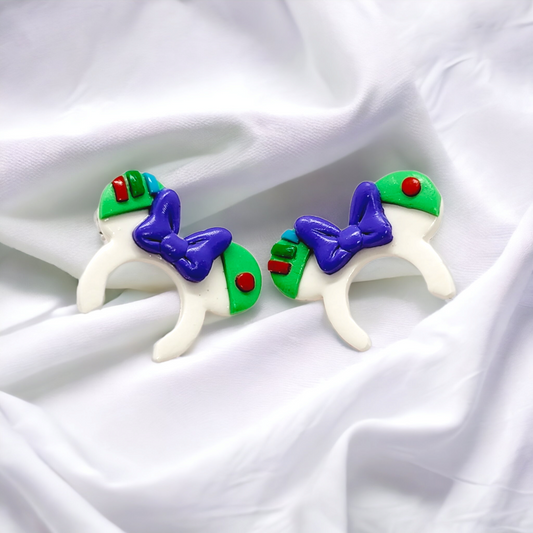 Buzz Light year Inspired Polymer Clay Studs