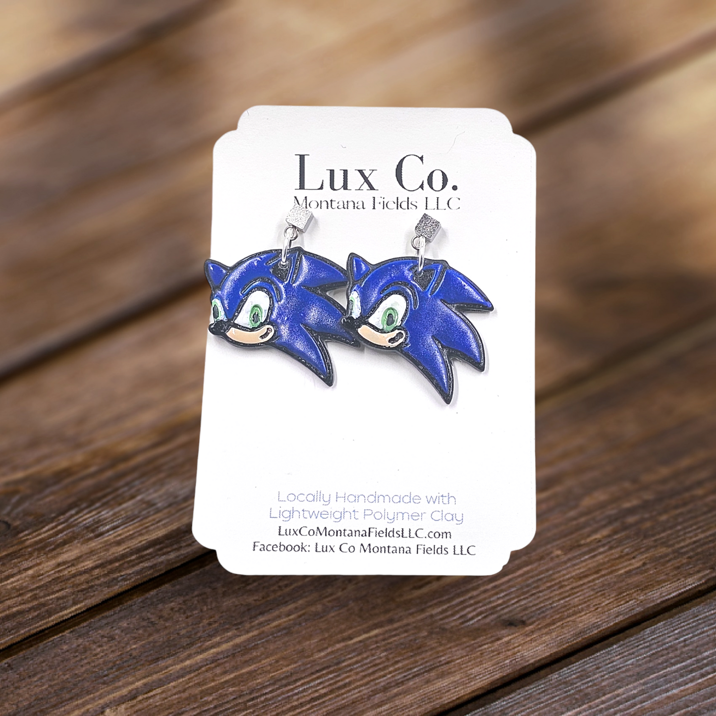 Sonic The Hedghog - Polymer Clay Earrings