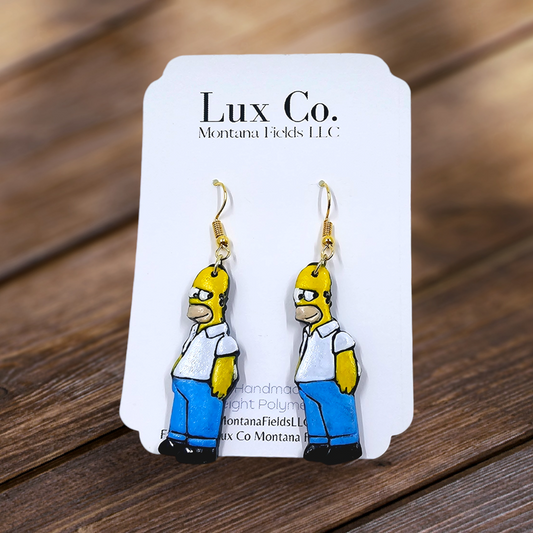 Homer Simpson - Polymer Clay Earrings