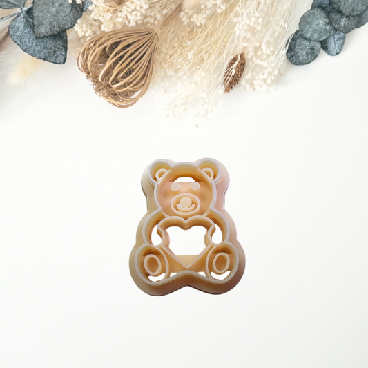 Bear Holding Heart Clay Cutter - Sharp - Physical Product