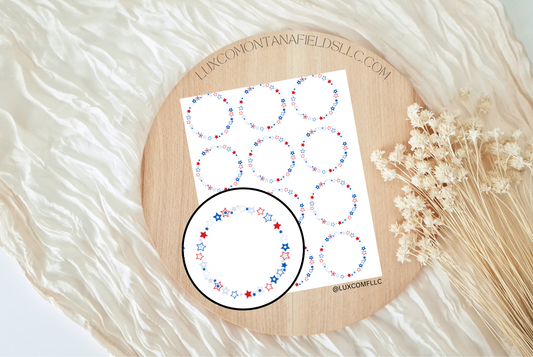 Transfer Paper 131 (July 4th Star Circle)