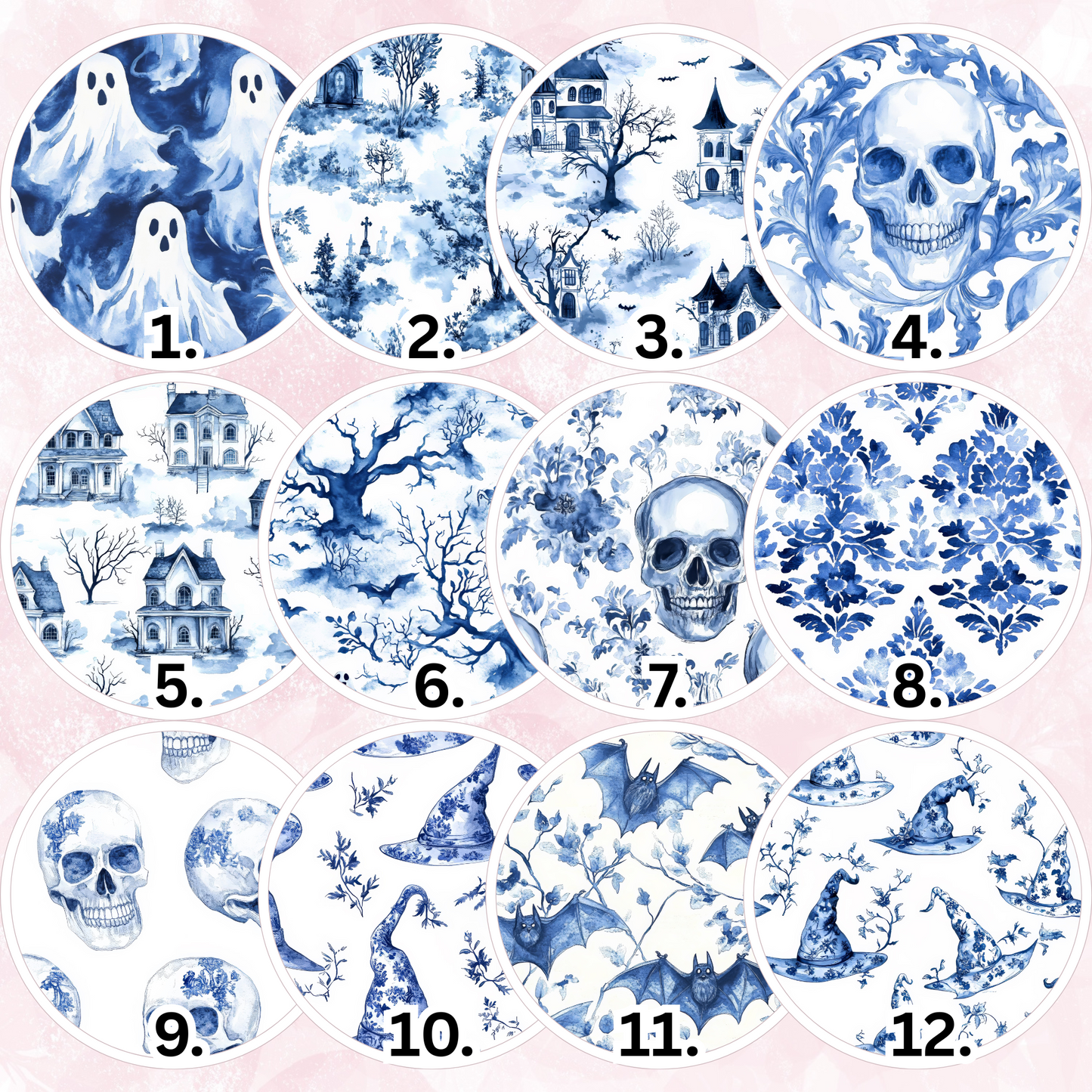 Transfer Paper 322 (Preppy Halloween Blue)
