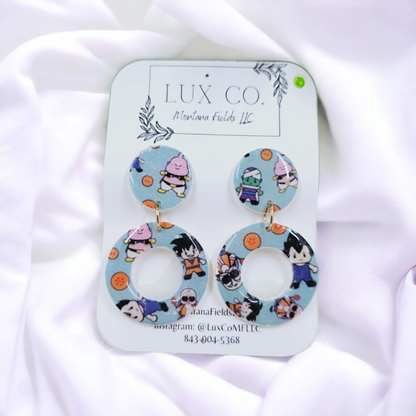 Chiba DB Theme Polymer Clay Earrings