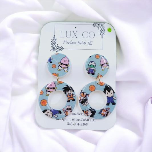 Chiba DB Theme Polymer Clay Earrings