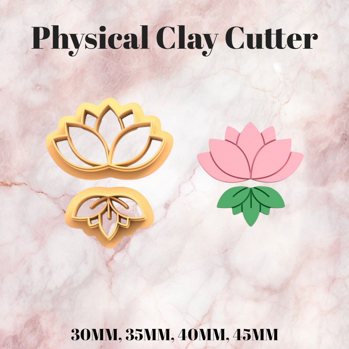 Clay Cutter - #25 (Lotus with Stem)