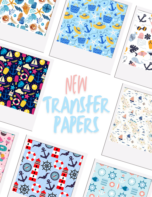 Nautical Water-Soluble Transfer Papers