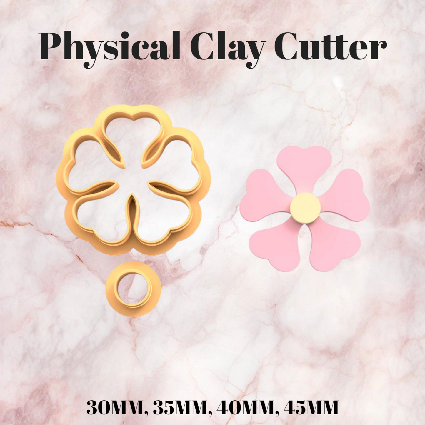 Clay Cutter - #13 (5 Heart Petal Flower)