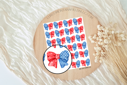 Transfer Paper 123 (July 4th Mini Bows)