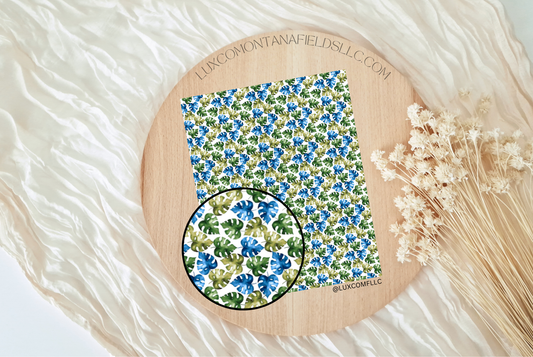 Transfer Paper 216 (Tropical Blue Leaf)