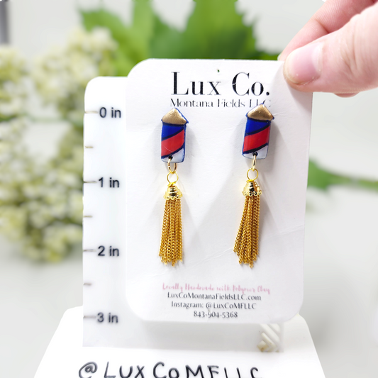 "Firework" July 4th Earrings