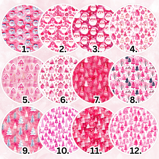 Pink Christmas transfer papers Preppy 