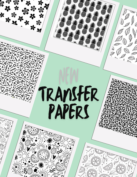 Line Art Water-Soluble Transfer Papers