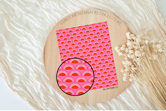 Transfer Paper 154 (Pink Arched)