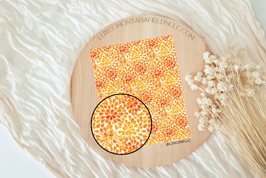 Transfer Paper 148 (Abstract Orang Floral)