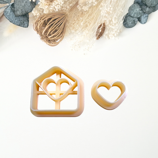 Heart Envelope Clay Cutter - Sharp - Physical Product