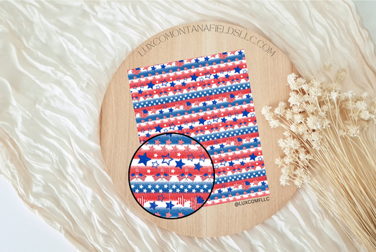 Transfer Paper 130 (July 4th Stars and Stripes)