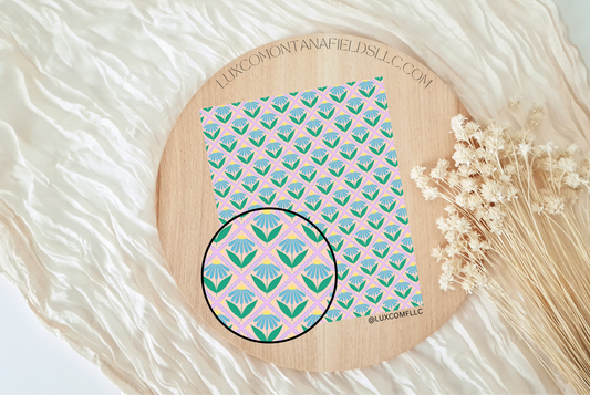 Transfer Paper 146 (Blue Floral)