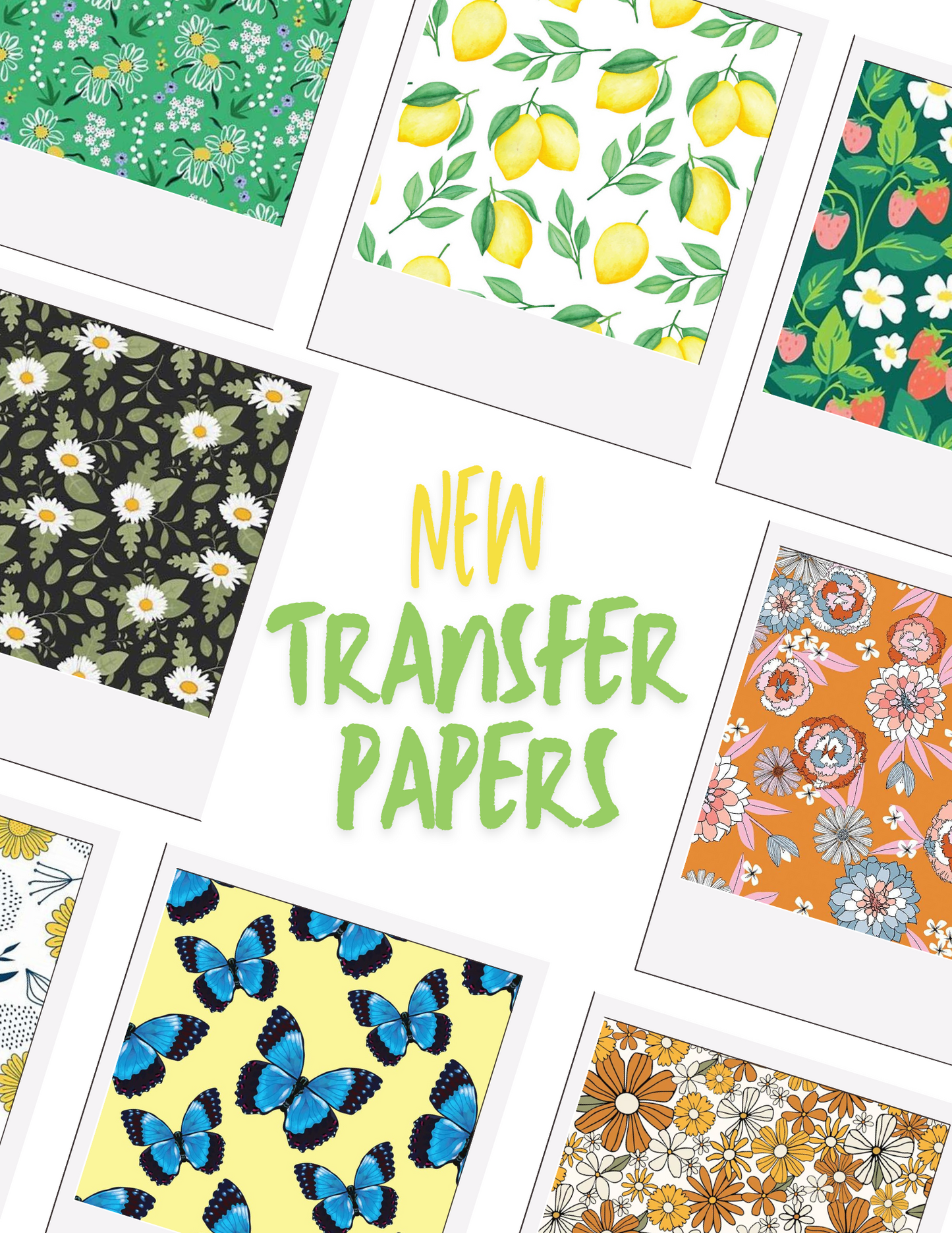 Spring 24 Water-Soluble Transfer Papers