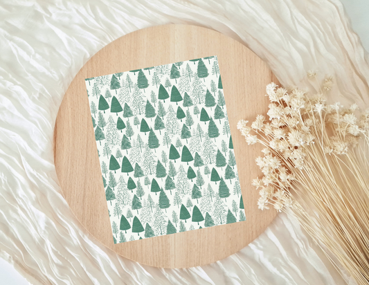 Christmas Tree #7 Water-Soluble Transfer Papers