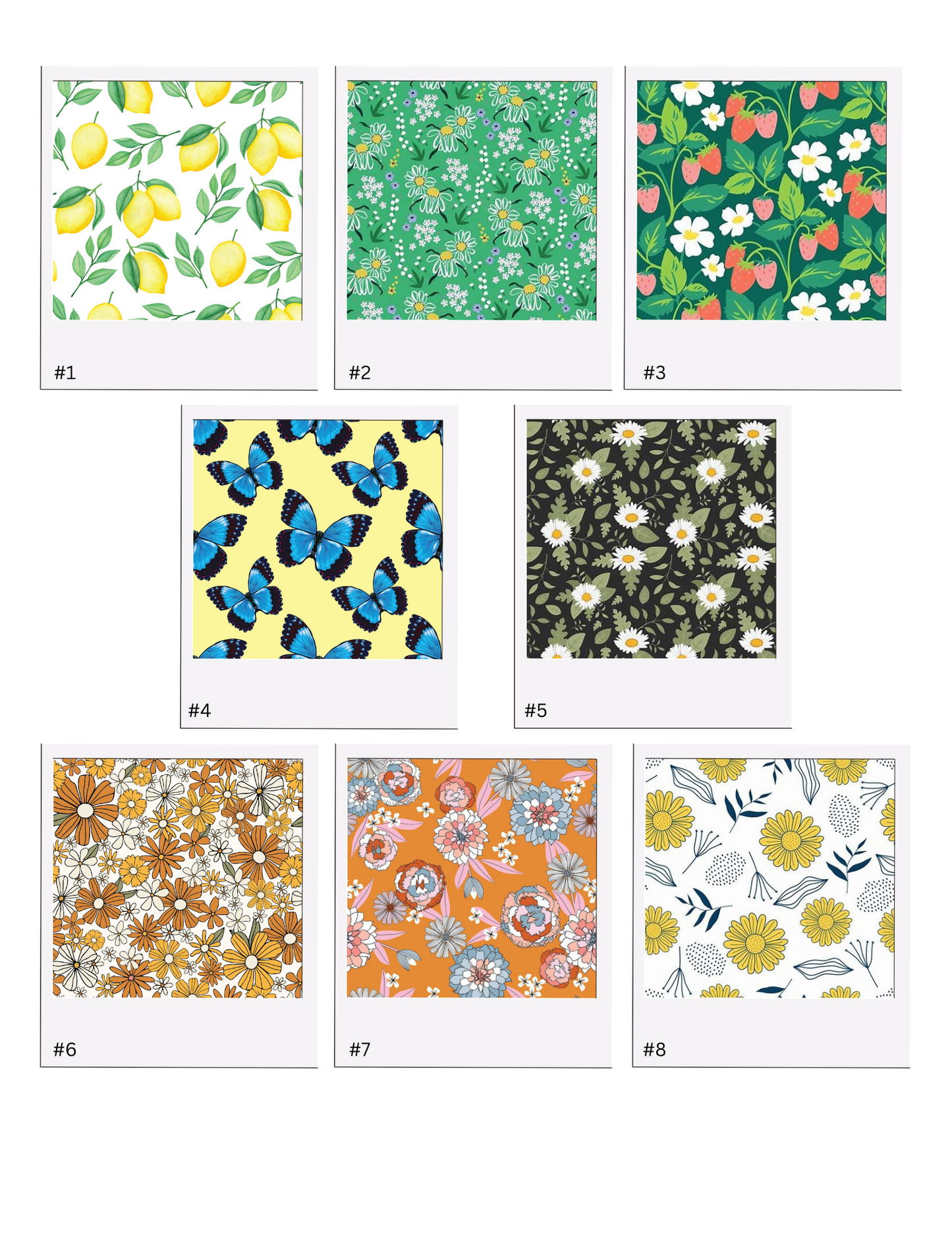 Spring 24 Water-Soluble Transfer Papers